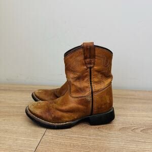 Cody James Brown Leather Showdown Wester Boots Boys Size 8